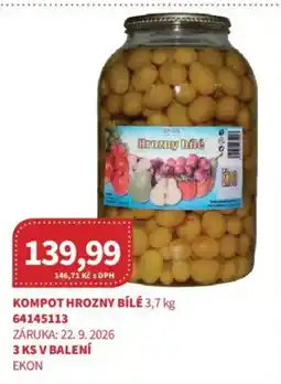 Kubík potraviny Kompot hrozny bílé nabídka
