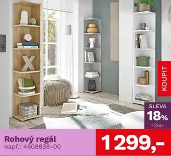 Rohový regál