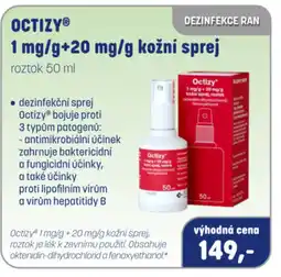 PharmaPoint OCTIZYⓇ 1 mg/g+20 mg/g kožní sprej nabídka