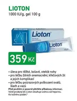 Alphega Lékárna Lioton nabídka