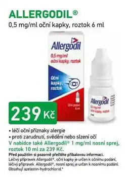 Alphega Lékárna Allergodil nabídka
