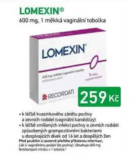 Alphega Lékárna Lomexin nabídka