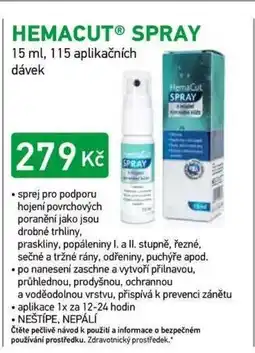 Alphega Lékárna Hemacut® Spray nabídka