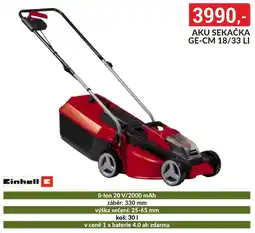 Baumax Aku sekačka GE-CM 18/33 LI nabídka