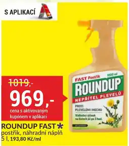 Baumax ROUNDUP FAST postřik, náhradní náplň nabídka