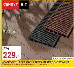 Baumax Kompozitní terasové prkno mercado optimum nabídka