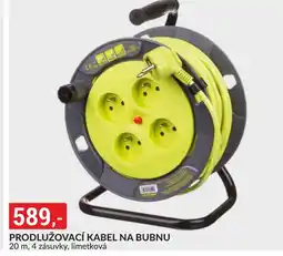 Baumax Prodlužovací kabel na bubnu, 4 zásuvky, limetková nabídka