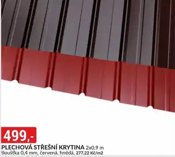 Baumax Plechová střešní krytina nabídka