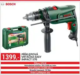 Baumax BOSCH Příklepová vrtačka easy impact 570 nabídka