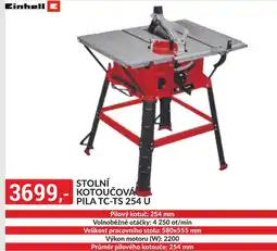 Baumax Stolní kotoučová PILA TC-TS 254 U nabídka