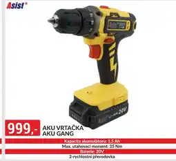 Baumax Aku vrtačka aku gang nabídka