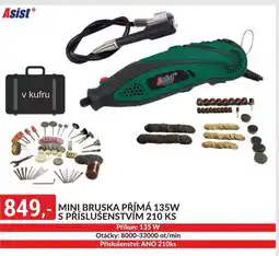 Baumax Mini bruska přímá 135w s příslušenstvím nabídka