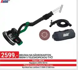 Baumax Bruska na sádrokarton 800w s teleskopickou tyčí nabídka