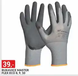Baumax Rukavice master flex eco 8, 9, 10 nabídka