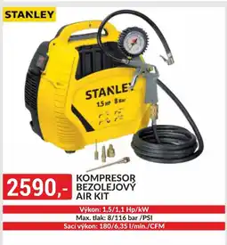 Baumax STANLEY Kompresor bezolejový air kit nabídka