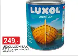 Baumax Luxol lodní lak nabídka