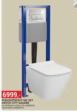 Baumax Podomítkový wc set mesto city square nabídka