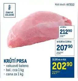 Makro Krůtí prsa nabídka