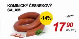 ZEMAN Kominický česnekový salám nabídka