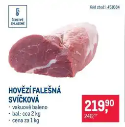 Makro Hovězí falešná svíčková nabídka