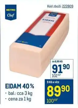 Makro Eidam 40 % nabídka