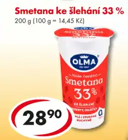 CBA OLMA Smetana ke šlehání 33 % nabídka