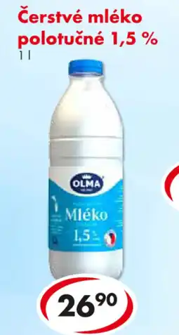 CBA OLMA Čerstvé mléko polotučné 1,5% nabídka