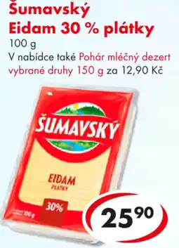 CBA Šumavský Eidam 30% plátky nabídka