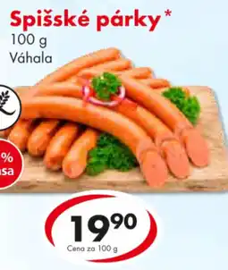 CBA Spišské párky nabídka