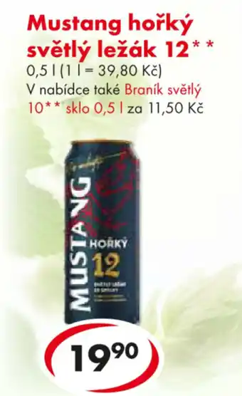 CBA Mustang hořký světlý ležák 12 nabídka