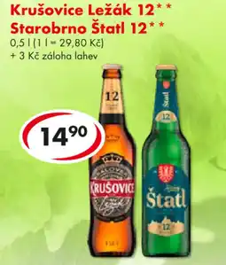 CBA Krušovice Ležák 12** Starobrno Štatl 12* nabídka