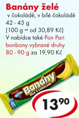 CBA Banány želé nabídka