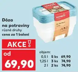Kaufland Dóza na potraviny nabídka