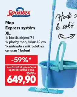 Kaufland Spontex Mop Express systém XL nabídka