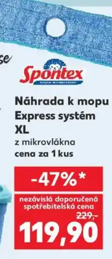 Kaufland Spontex Náhrada k mopu Express systém XL nabídka