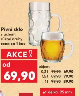 Kaufland Pivní sklo nabídka