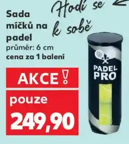 Kaufland Sada míčků na padel nabídka