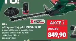 Kaufland Aku nůžky na živý plot PHSA 12 B1 nabídka