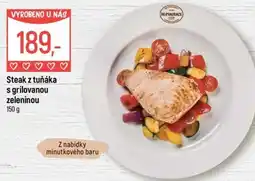 Globus Steak z tuňáka s grilovanou zeleninou nabídka