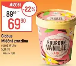 Globus Globus Mléčná zmrzlina nabídka