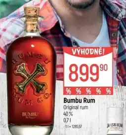 Globus Bumbu Rum Original rum 40% nabídka