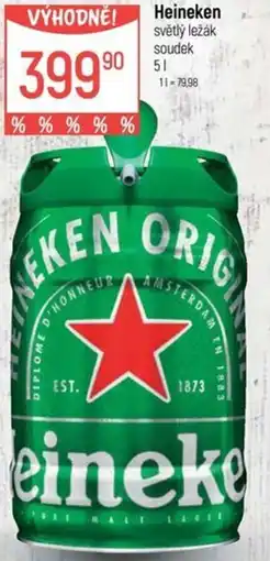 Globus Heineken světlý ležák soudek nabídka