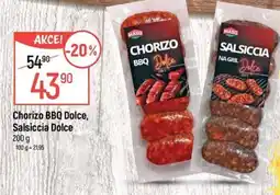 Globus Chorizo BBQ Dolce, Salsiccia Dolce nabídka