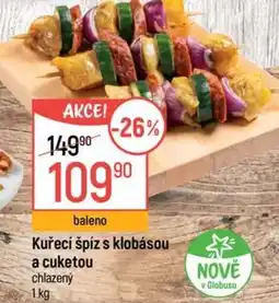 Globus Kuřecí špíz s klobásou a cuketou nabídka