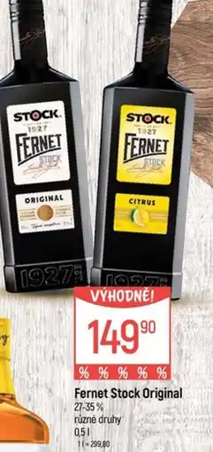Globus Fernet Stock Original 27-35% nabídka
