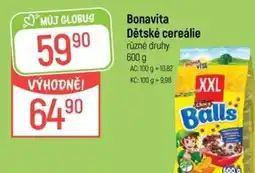 Globus Bonavita Dětské cereálie nabídka