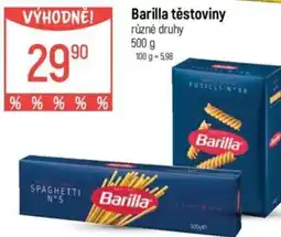 Globus Barilla těstoviny nabídka