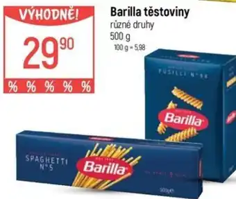 Globus Barilla těstoviny nabídka