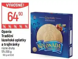 Globus Opavia Tradiční lázeňské oplatky a trojhránky nabídka