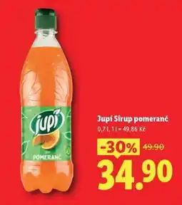 Lidl JUPÍ SIRUP pomeranč nabídka